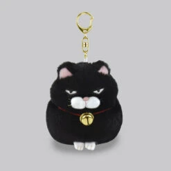 Amuse Plushie: Higemanju Kuromame Plush Keychain