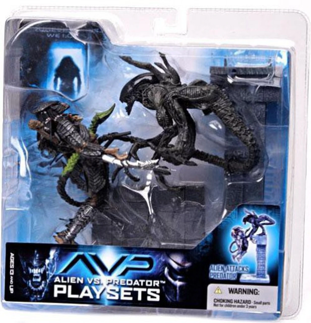 McFarlane Alien Vs. Predator Movie Playsets Action Figure Alien Attacks Predator 1 McFarlane Alien Vs. Predator Movie Playsets Action Figure Alien Attacks Predator
