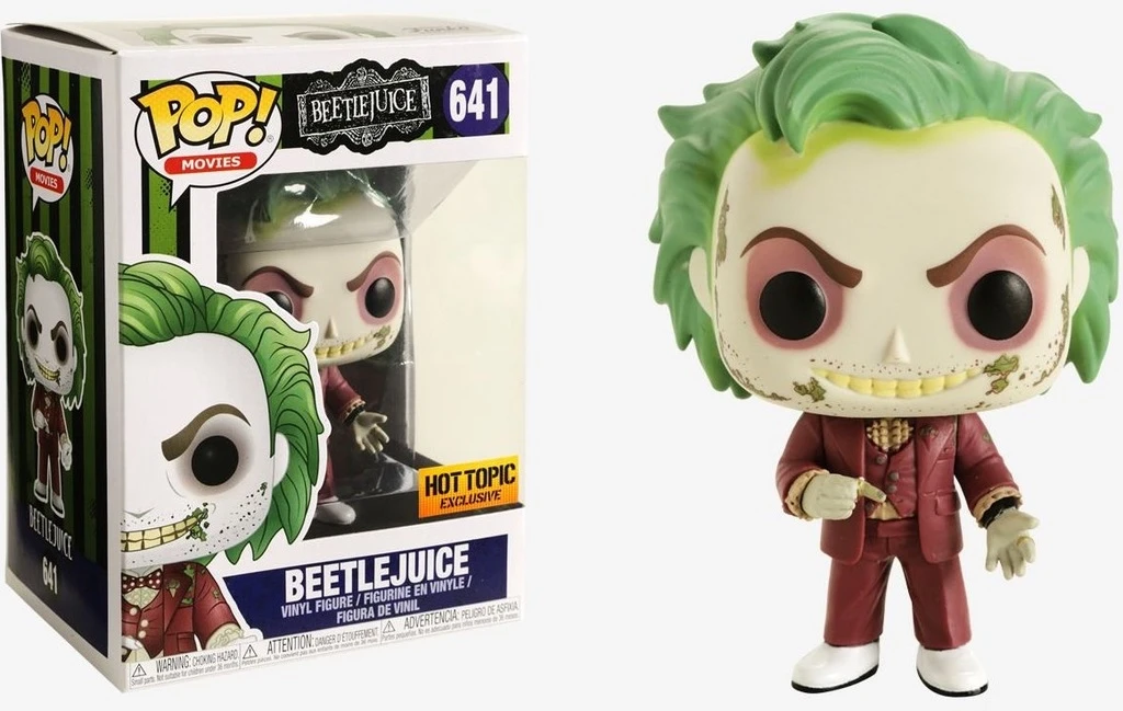 Pop! Movies Beetlejuice Vinyl Figure Beetlejuice (Wedding Outfit) #641 Hot Topic Exclusive 1 Pop! Movies Beetlejuice Vinyl Figure Beetlejuice (Wedding Outfit) #641 Hot Topic Exclusive