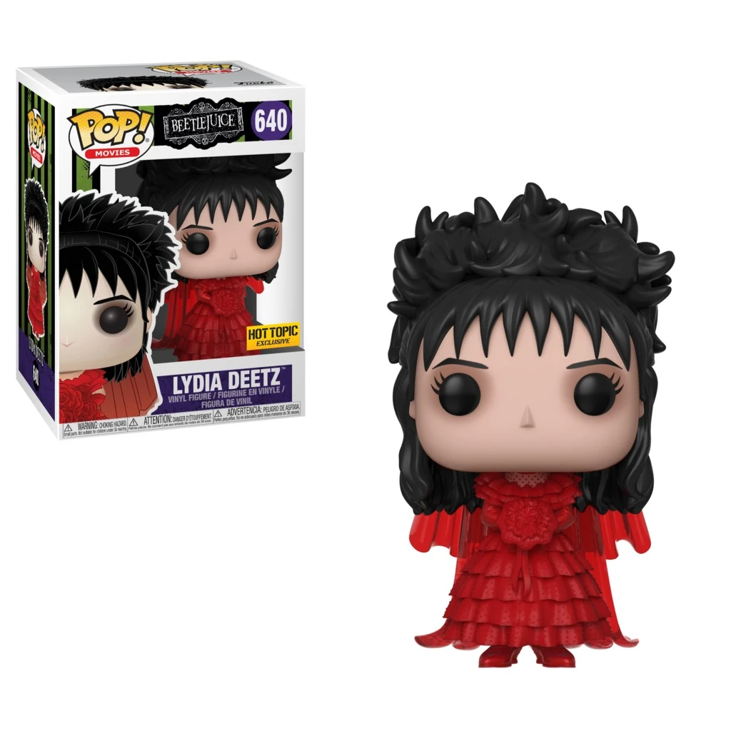 Pop! Movies Beetlejuice Vinyl Figure Lydia Deetz (Wedding Outfit) #640 Hot Topic Exclusive 1 Pop! Movies Beetlejuice Vinyl Figure Lydia Deetz (Wedding Outfit) #640 Hot Topic Exclusive