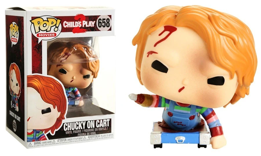 Pop! Movies Child's Play 2 Vinyl Figure Chucky On Cart #658 Exclusive (No Sticker) 1 Pop! Movies Child's Play 2 Vinyl Figure Chucky On Cart #658 Exclusive (No Sticker)
