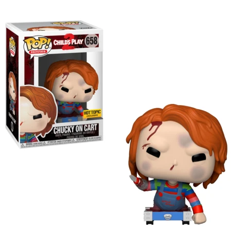 Pop! Movies Child's Play 2 Vinyl Figure Chucky On Cart #658 Hot Topic Exclusive 1 Pop! Movies Child's Play 2 Vinyl Figure Chucky On Cart #658 Hot Topic Exclusive