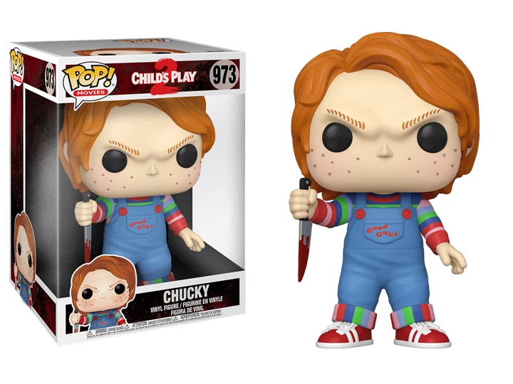Pop! Movies Horror Child's Play 2 Vinyl Figure 10" Chucky #973 1 Pop! Movies Horror Child's Play 2 Vinyl Figure 10" Chucky #973
