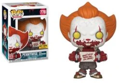 Pop! Movies IT Chapter Two Vinyl Figure Pennywise With Skateboard #778 Hot Topic Exclusive