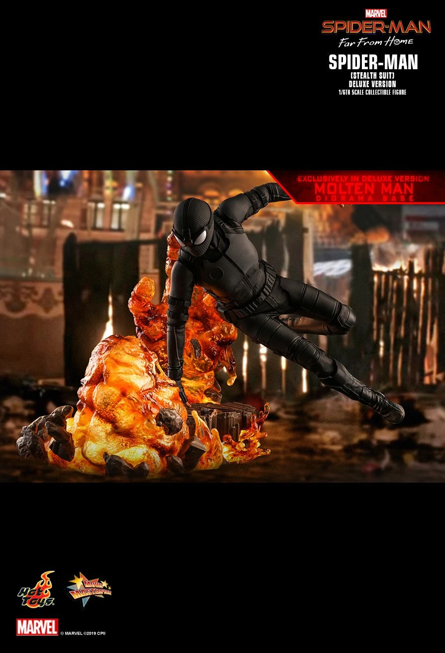 Spider-Man (Stealth-Suit) "Deluxe Version" With Diorama (MMS541) 5 Spider-Man (Stealth-Suit) "Deluxe Version" With Diorama (MMS541) - Image 5