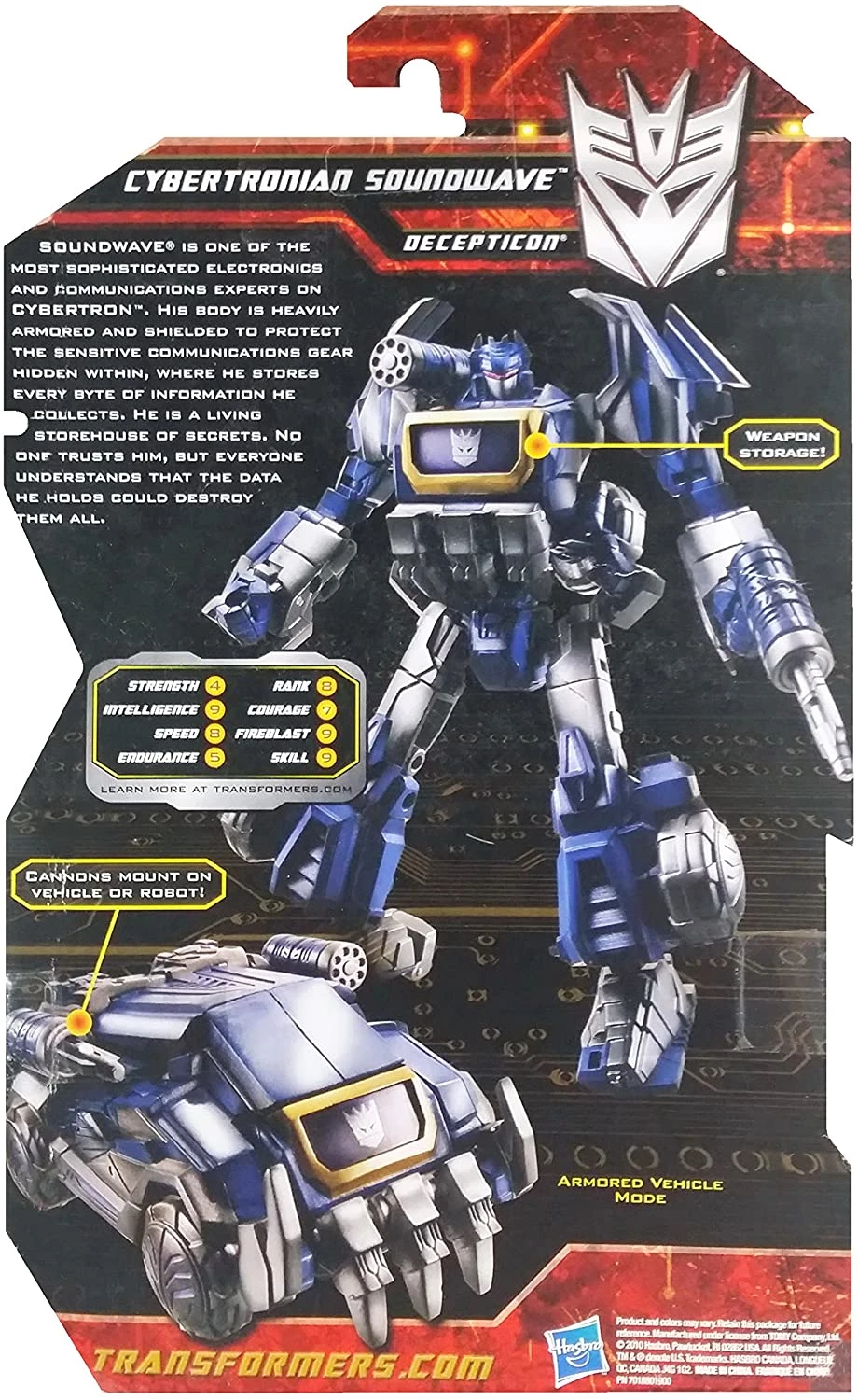 Transformers Generations Series Deluxe Class Cybertronian Soundwave 2 Transformers Generations Series Deluxe Class Cybertronian Soundwave - Image 2