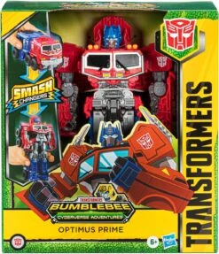 Transformers Bumblebee Cyberverse Adventures 9" Smash Changers Optimus Prime