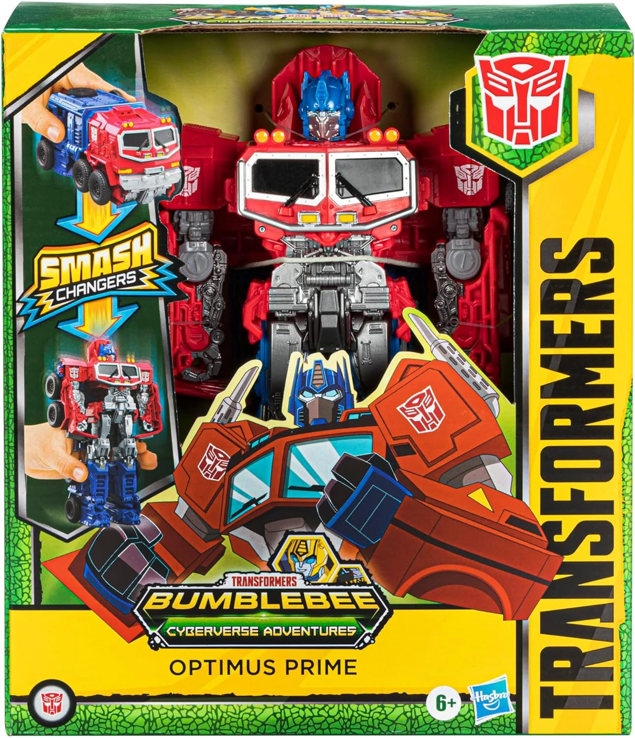 Transformers Bumblebee Cyberverse Adventures 9" Smash Changers Optimus Prime 1 Transformers Bumblebee Cyberverse Adventures 9" Smash Changers Optimus Prime