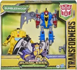Transformers Bumblebee Cyberverse Adventures Dino Combiners BumbleSwoop Bumblebee & Dinobot Swoop