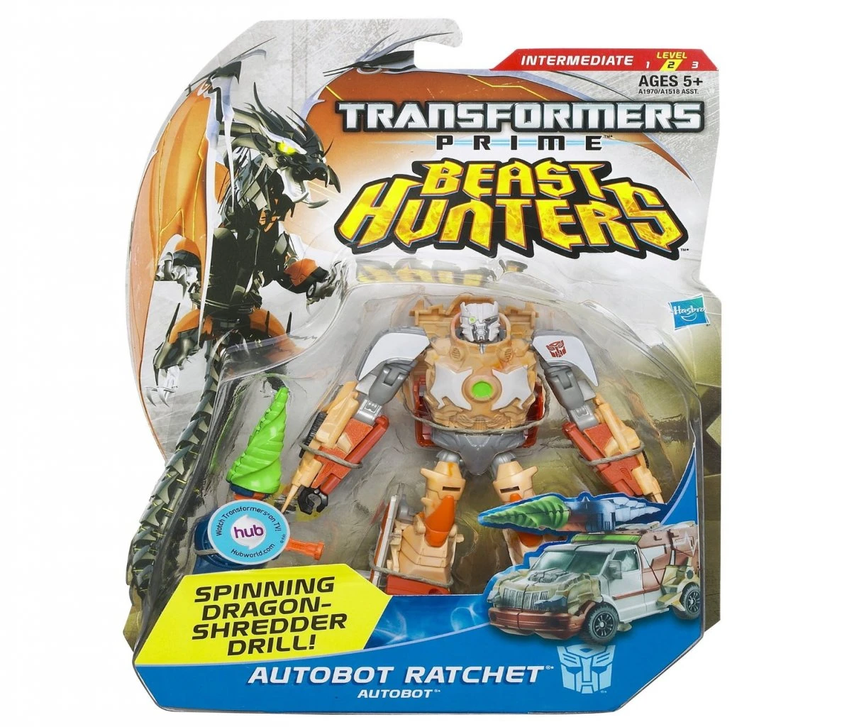 Transformers Prime Beast Hunters Deluxe Class: Ratchet (Canadian Packaging) 1 Transformers Prime Beast Hunters Deluxe Class: Ratchet (Canadian Packaging)