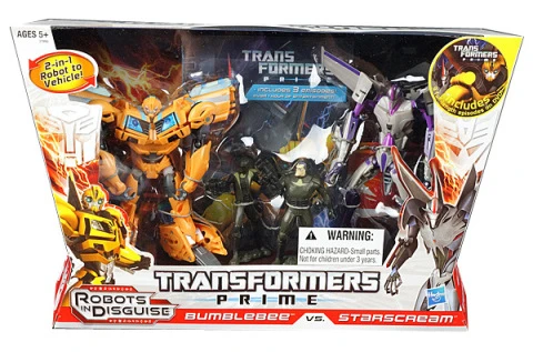 Transformers Prime Deluxe Class 2-Pack: Starscream Vs. Bumblebee (Includes DVD) 1 Transformers Prime Deluxe Class 2-Pack: Starscream Vs. Bumblebee (Includes DVD)