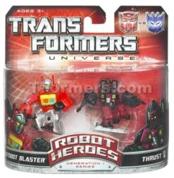 Transformers Universe Robot Heroes Generation 1 Series Autobot Blaster & Thrust
